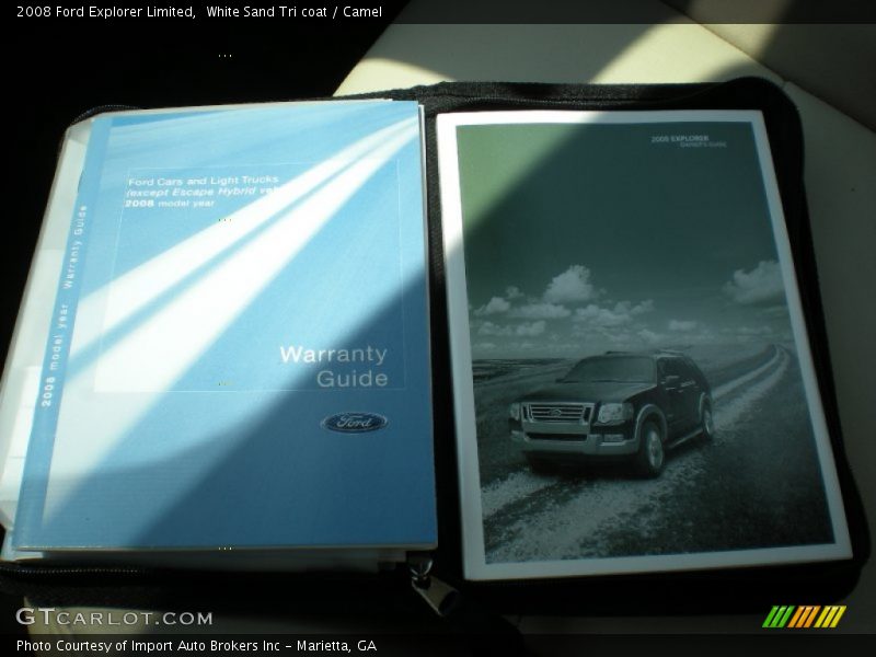 White Sand Tri coat / Camel 2008 Ford Explorer Limited