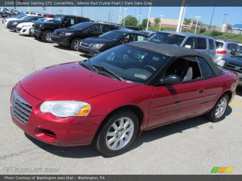 Inferno Red Crystal Pearl / Dark Slate Gray 2006 Chrysler Sebring GTC Convertible