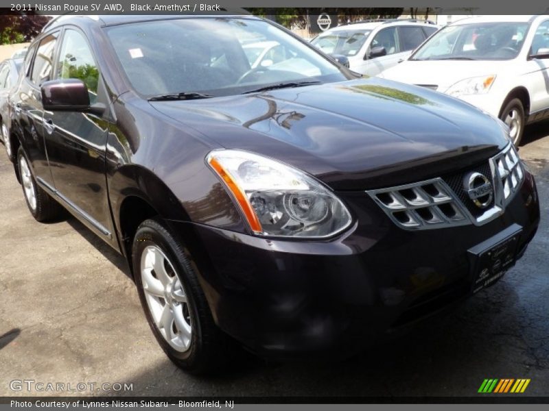 Black Amethyst / Black 2011 Nissan Rogue SV AWD