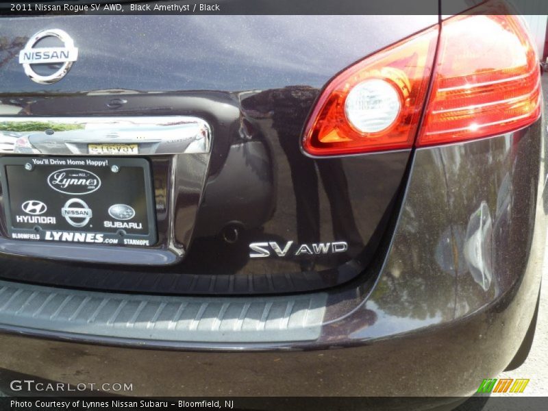 Black Amethyst / Black 2011 Nissan Rogue SV AWD