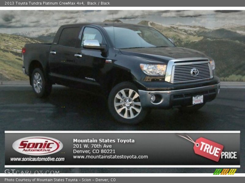 Black / Black 2013 Toyota Tundra Platinum CrewMax 4x4