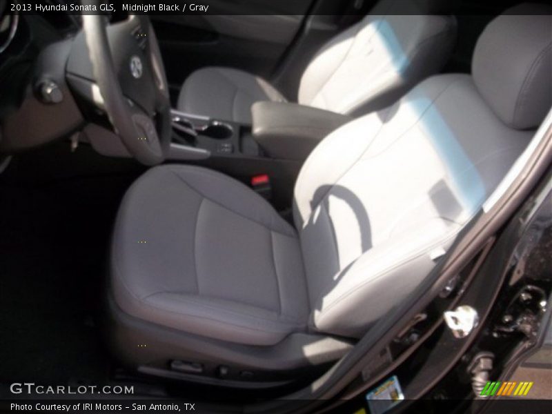 Midnight Black / Gray 2013 Hyundai Sonata GLS