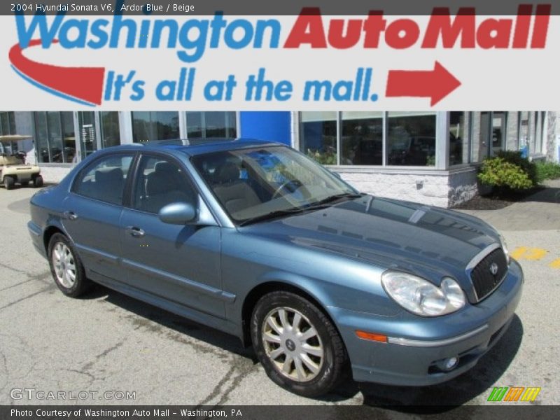 Ardor Blue / Beige 2004 Hyundai Sonata V6