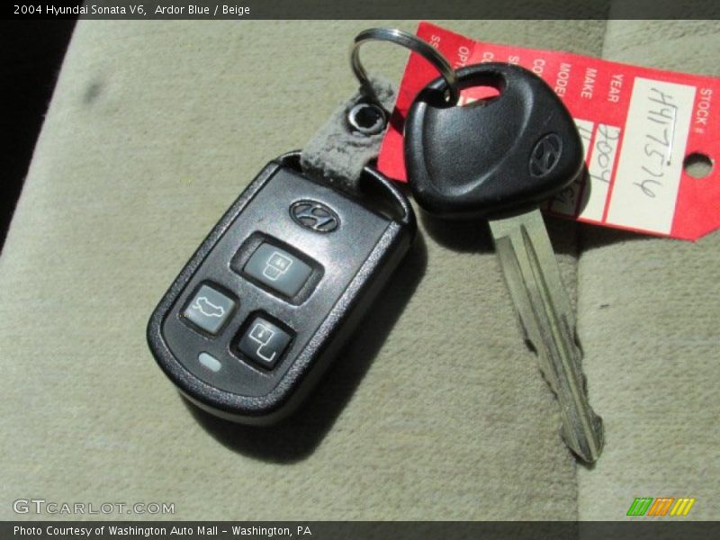 Ardor Blue / Beige 2004 Hyundai Sonata V6