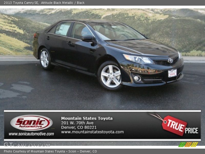 Attitude Black Metallic / Black 2013 Toyota Camry SE