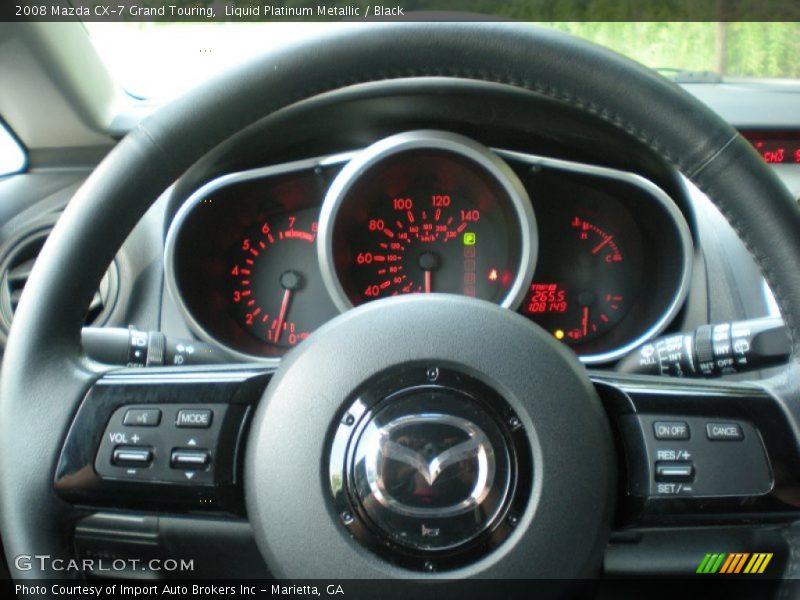 Liquid Platinum Metallic / Black 2008 Mazda CX-7 Grand Touring