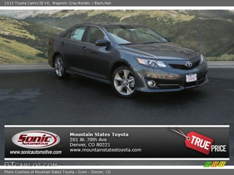 Magnetic Gray Metallic / Black/Ash 2013 Toyota Camry SE V6