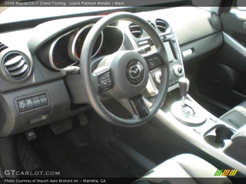 Liquid Platinum Metallic / Black 2008 Mazda CX-7 Grand Touring