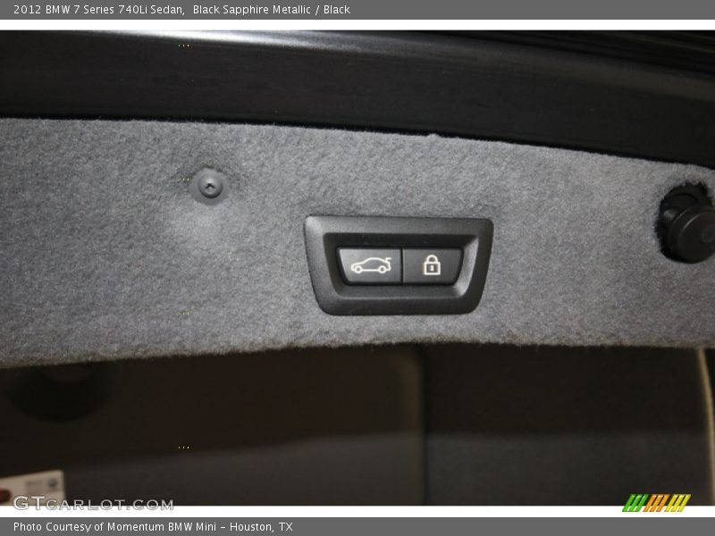 Black Sapphire Metallic / Black 2012 BMW 7 Series 740Li Sedan