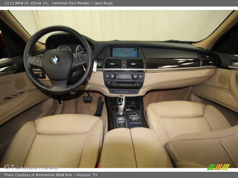 Vermilion Red Metallic / Sand Beige 2011 BMW X5 xDrive 35i