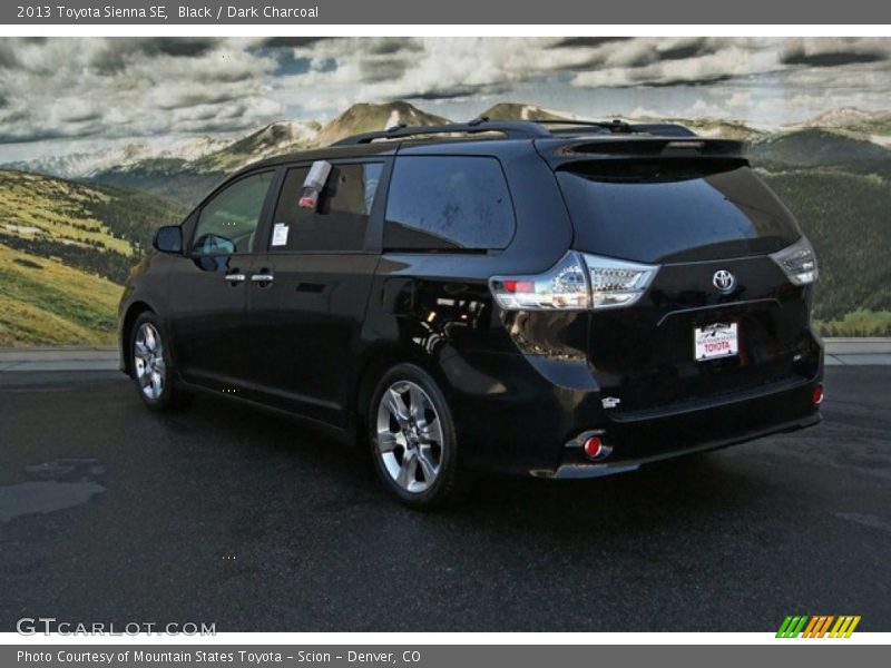 Black / Dark Charcoal 2013 Toyota Sienna SE