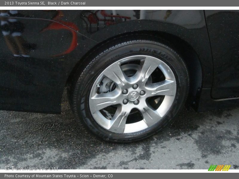 Black / Dark Charcoal 2013 Toyota Sienna SE