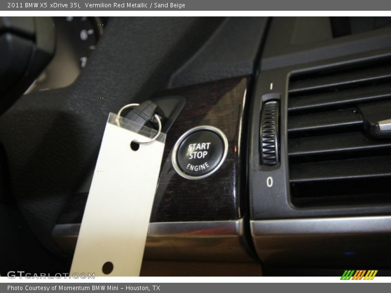 Vermilion Red Metallic / Sand Beige 2011 BMW X5 xDrive 35i