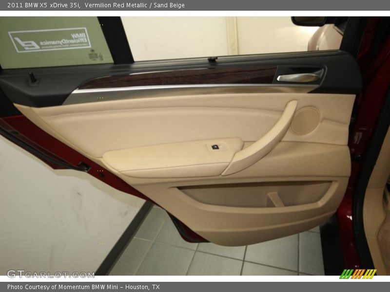 Vermilion Red Metallic / Sand Beige 2011 BMW X5 xDrive 35i