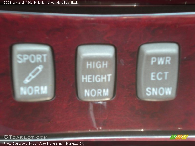 Millenium Silver Metallic / Black 2001 Lexus LS 430
