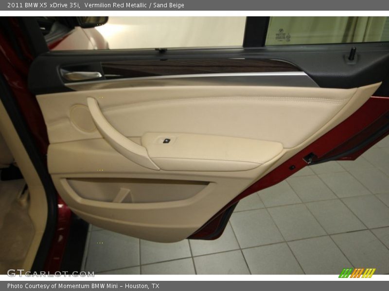Vermilion Red Metallic / Sand Beige 2011 BMW X5 xDrive 35i