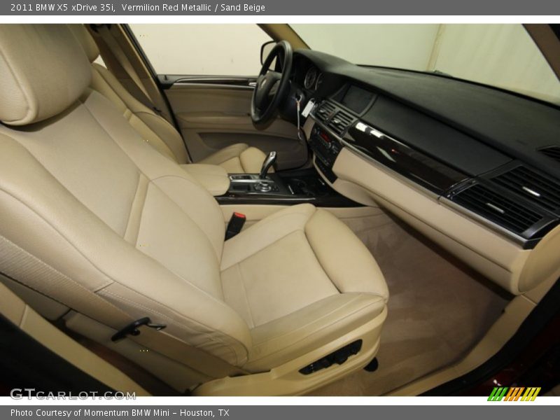 Vermilion Red Metallic / Sand Beige 2011 BMW X5 xDrive 35i