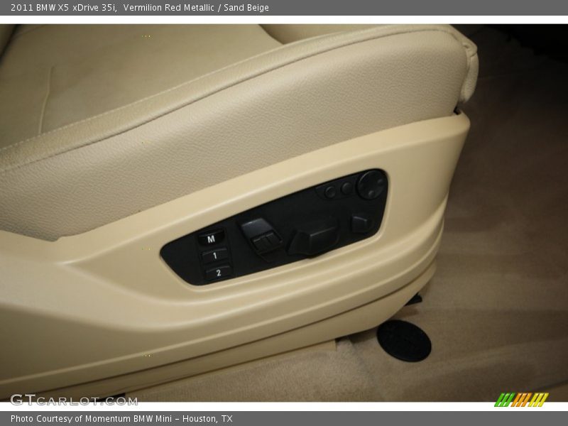 Vermilion Red Metallic / Sand Beige 2011 BMW X5 xDrive 35i