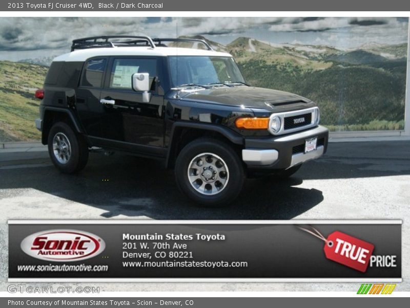 Black / Dark Charcoal 2013 Toyota FJ Cruiser 4WD