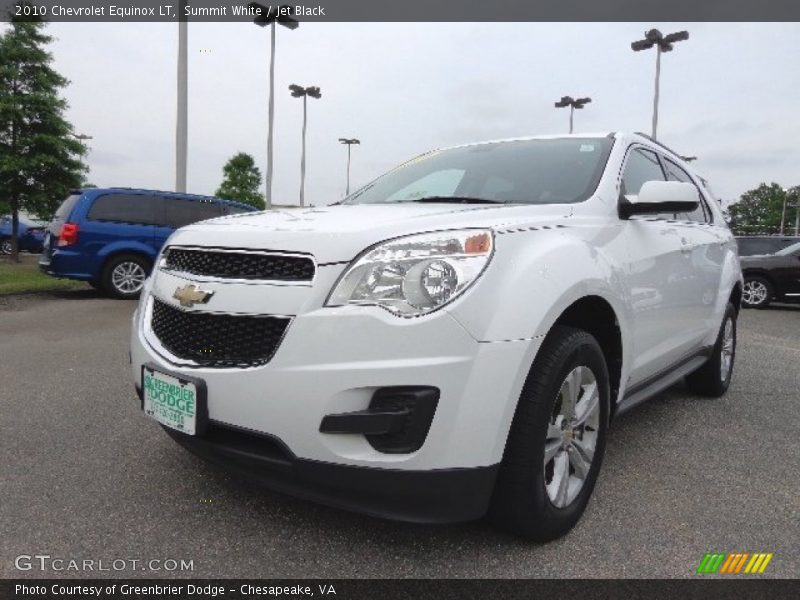 Summit White / Jet Black 2010 Chevrolet Equinox LT