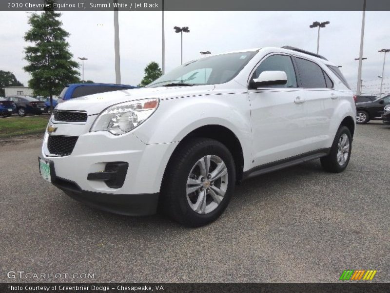 Summit White / Jet Black 2010 Chevrolet Equinox LT