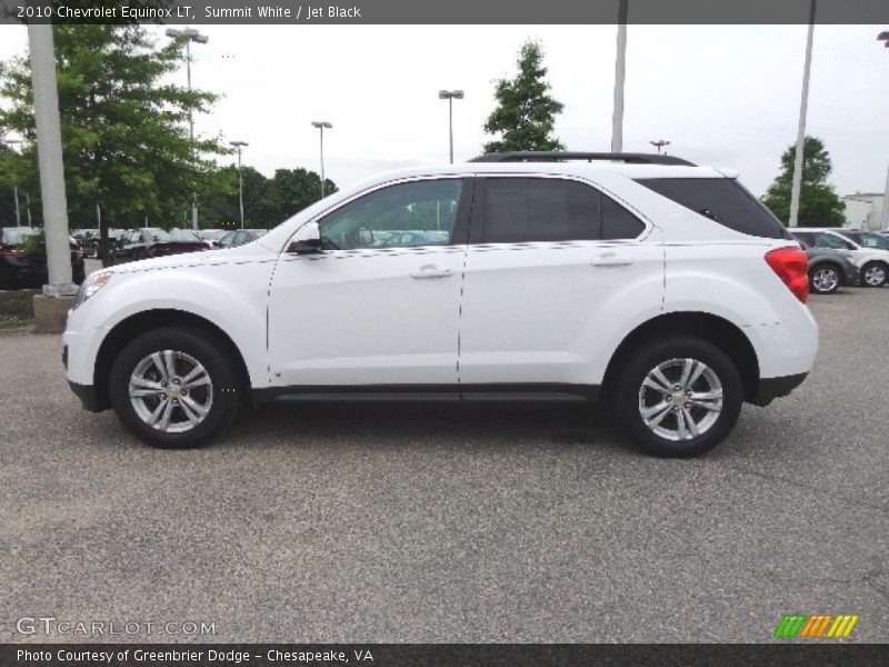 Summit White / Jet Black 2010 Chevrolet Equinox LT