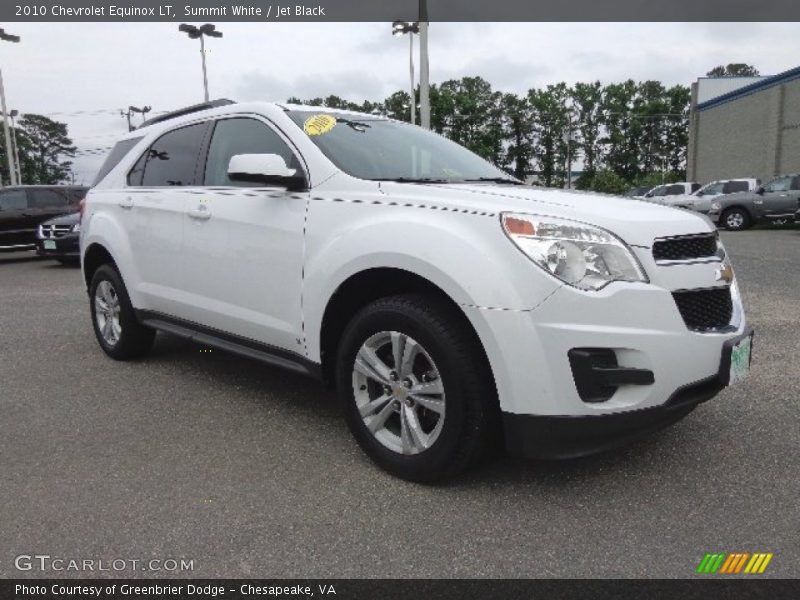 Summit White / Jet Black 2010 Chevrolet Equinox LT