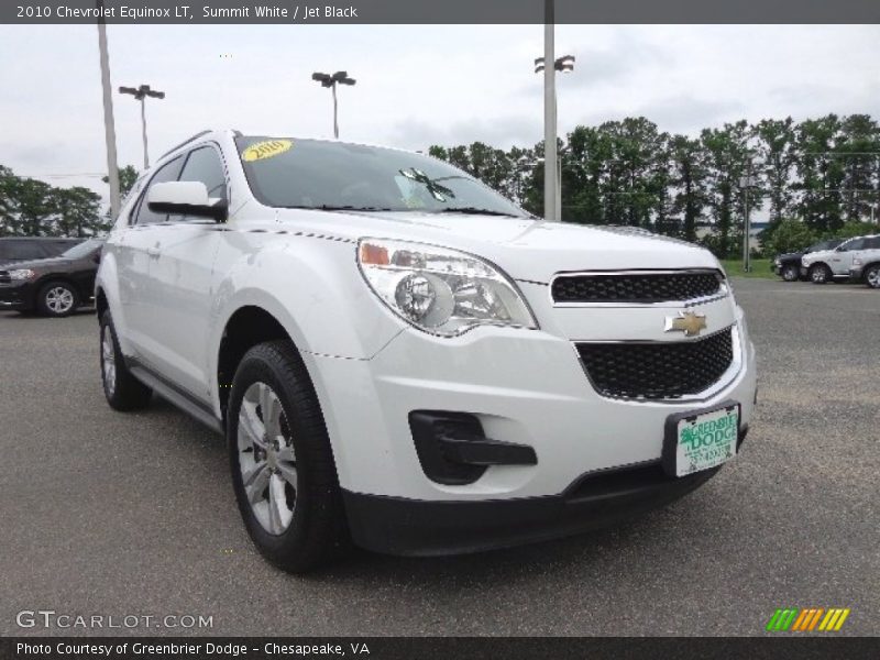 Summit White / Jet Black 2010 Chevrolet Equinox LT