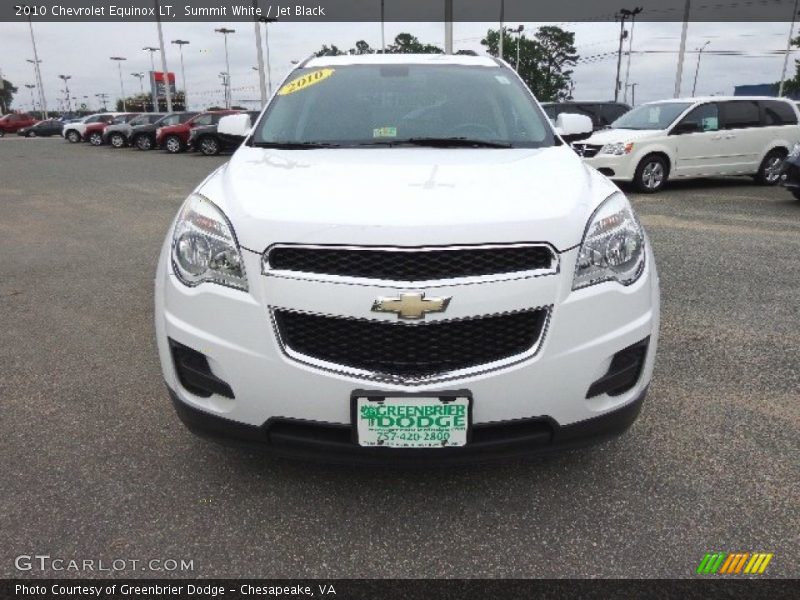 Summit White / Jet Black 2010 Chevrolet Equinox LT