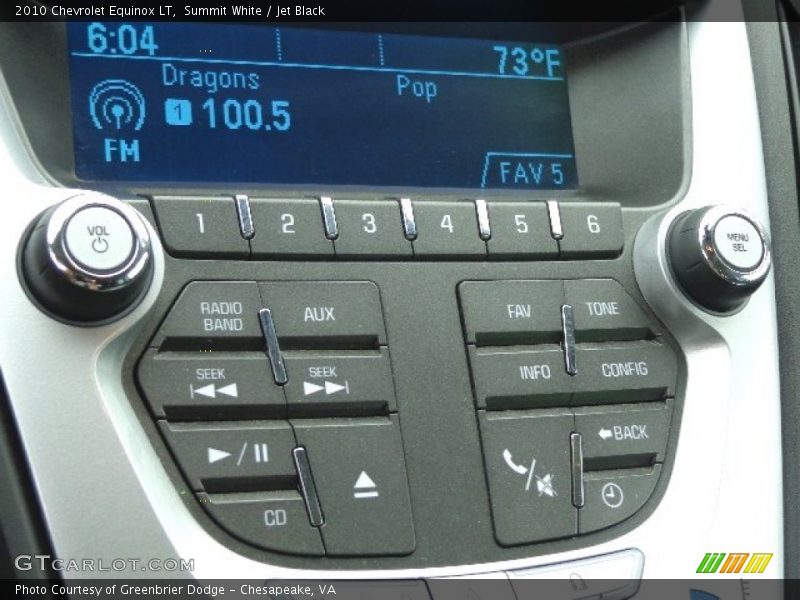 Summit White / Jet Black 2010 Chevrolet Equinox LT