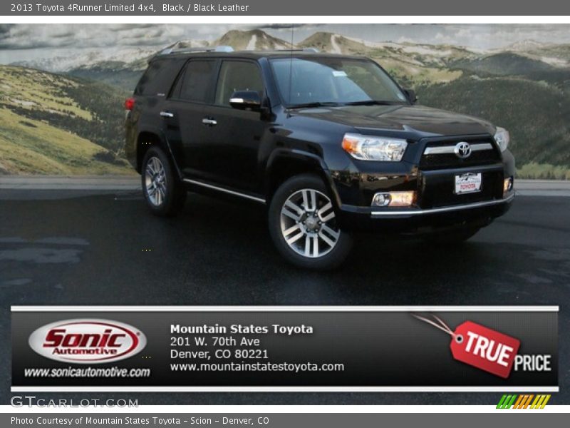 Black / Black Leather 2013 Toyota 4Runner Limited 4x4