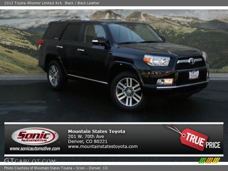 Black / Black Leather 2013 Toyota 4Runner Limited 4x4