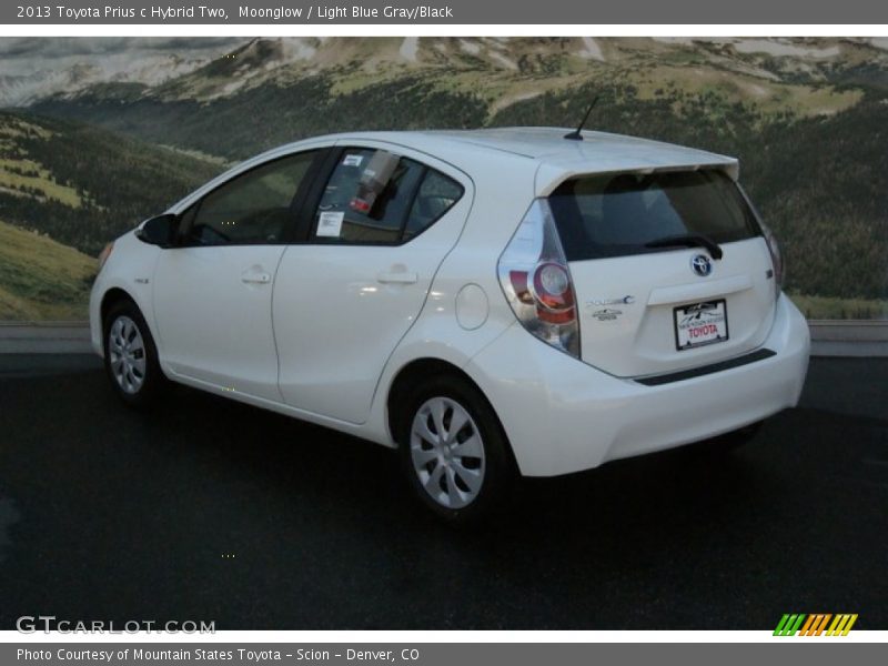 Moonglow / Light Blue Gray/Black 2013 Toyota Prius c Hybrid Two
