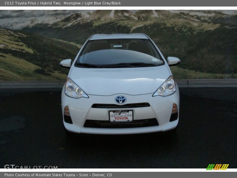 Moonglow / Light Blue Gray/Black 2013 Toyota Prius c Hybrid Two
