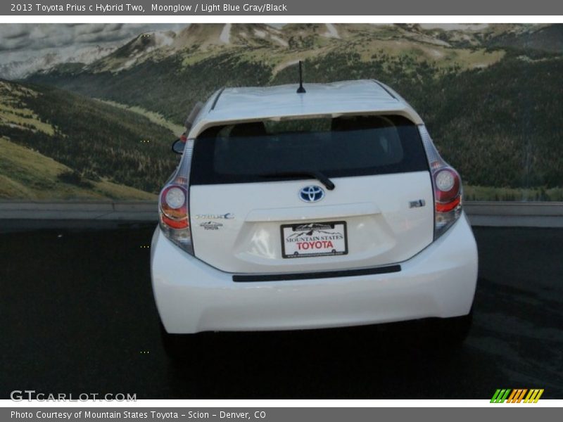 Moonglow / Light Blue Gray/Black 2013 Toyota Prius c Hybrid Two