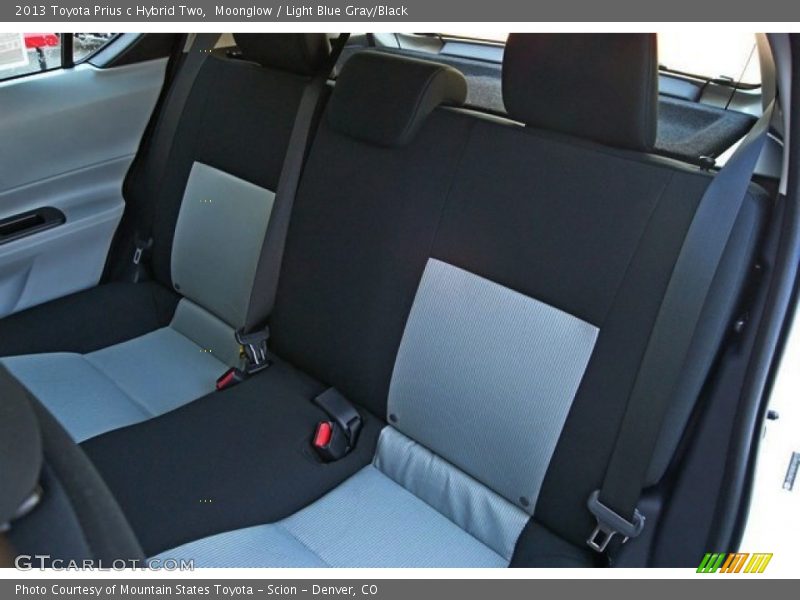 Moonglow / Light Blue Gray/Black 2013 Toyota Prius c Hybrid Two