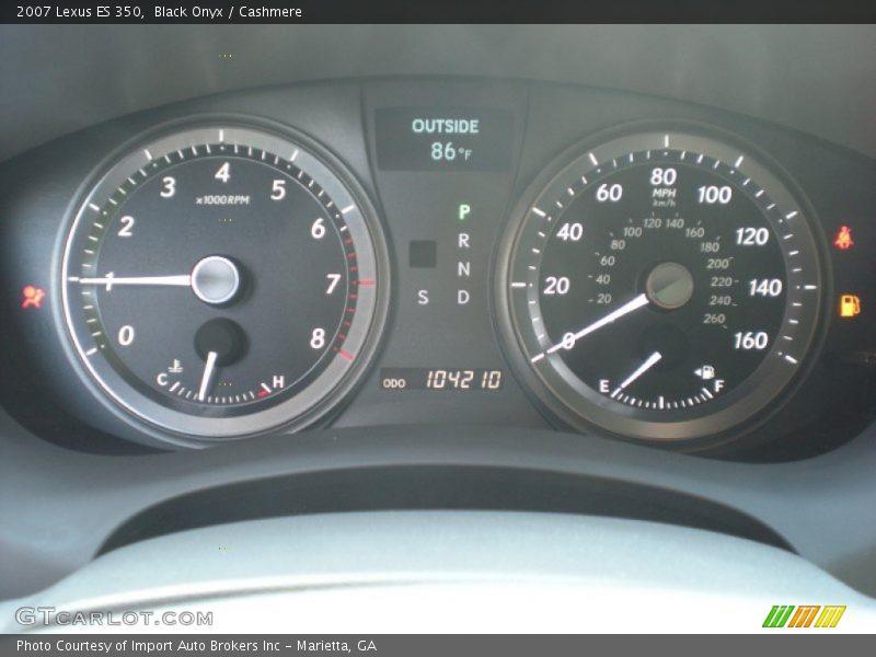Black Onyx / Cashmere 2007 Lexus ES 350