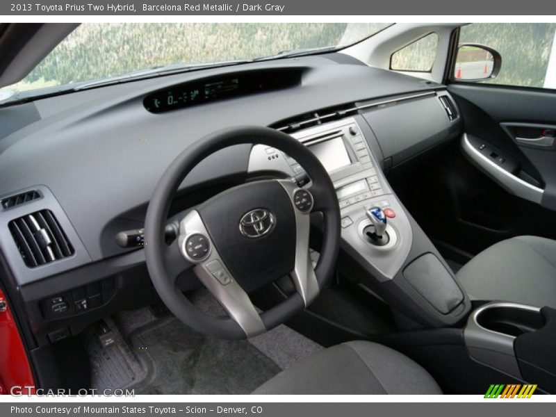 Dark Gray Interior - 2013 Prius Two Hybrid 