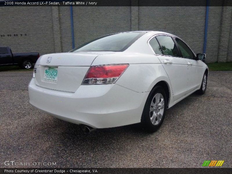 Taffeta White / Ivory 2008 Honda Accord LX-P Sedan