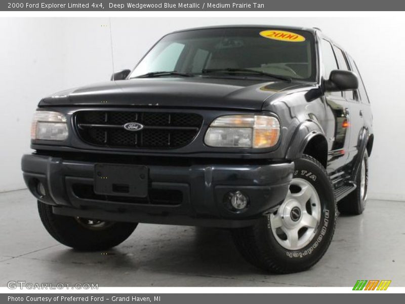 Deep Wedgewood Blue Metallic / Medium Prairie Tan 2000 Ford Explorer Limited 4x4