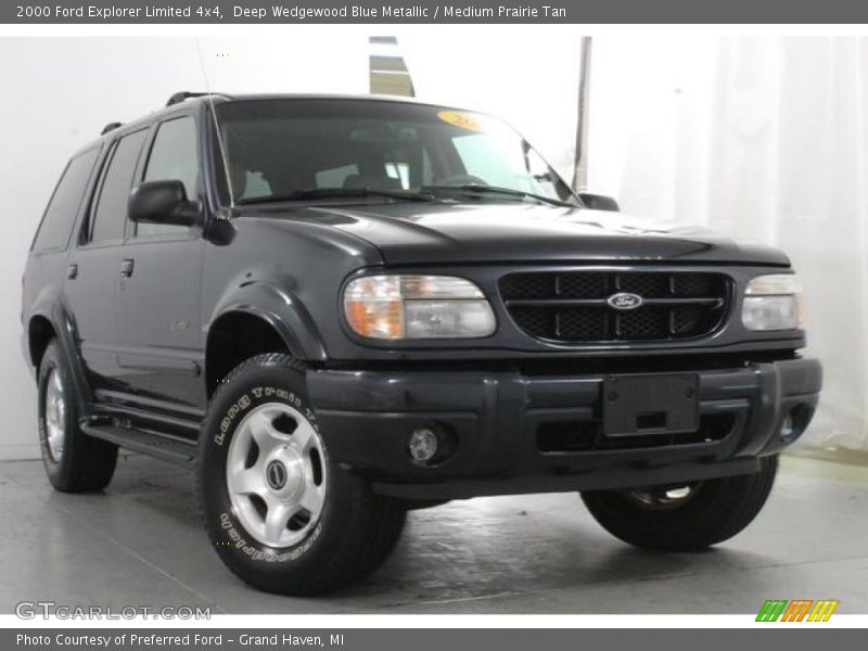 Deep Wedgewood Blue Metallic / Medium Prairie Tan 2000 Ford Explorer Limited 4x4