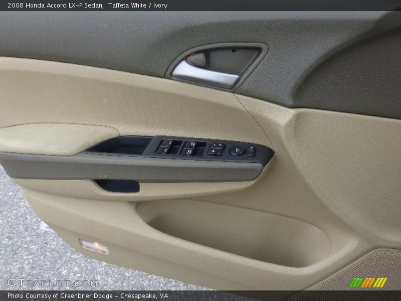Taffeta White / Ivory 2008 Honda Accord LX-P Sedan