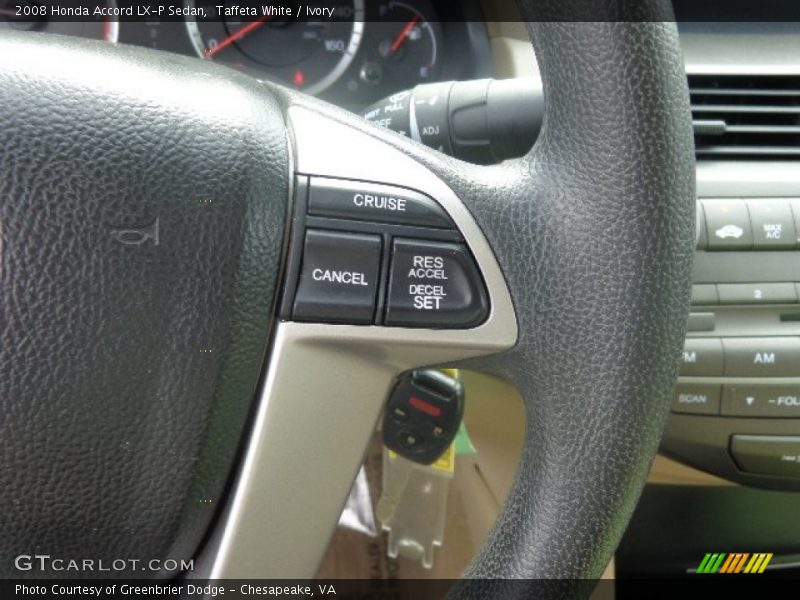 Taffeta White / Ivory 2008 Honda Accord LX-P Sedan