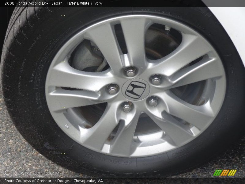 Taffeta White / Ivory 2008 Honda Accord LX-P Sedan