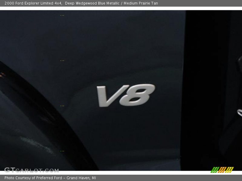 Deep Wedgewood Blue Metallic / Medium Prairie Tan 2000 Ford Explorer Limited 4x4