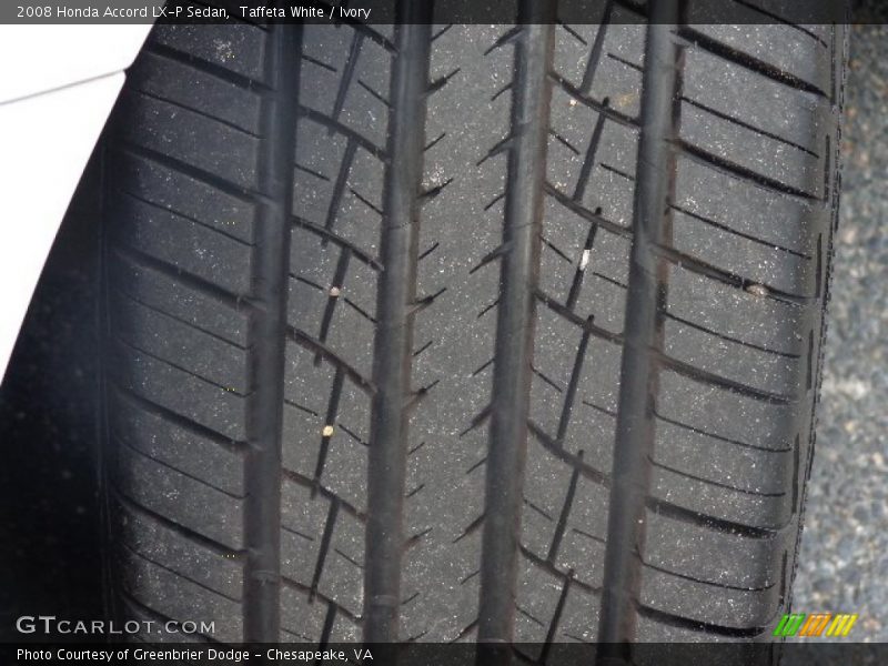 Taffeta White / Ivory 2008 Honda Accord LX-P Sedan