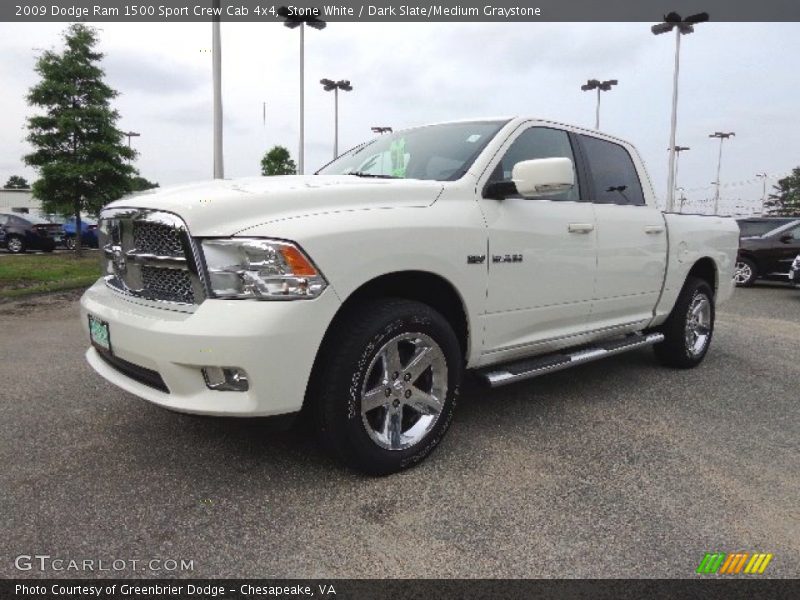 Stone White / Dark Slate/Medium Graystone 2009 Dodge Ram 1500 Sport Crew Cab 4x4