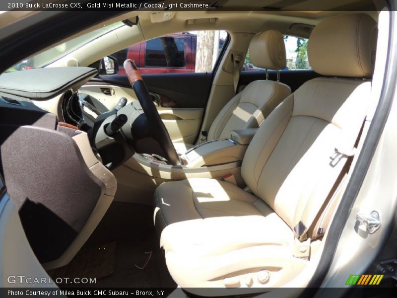 Gold Mist Metallic / Cocoa/Light Cashmere 2010 Buick LaCrosse CXS