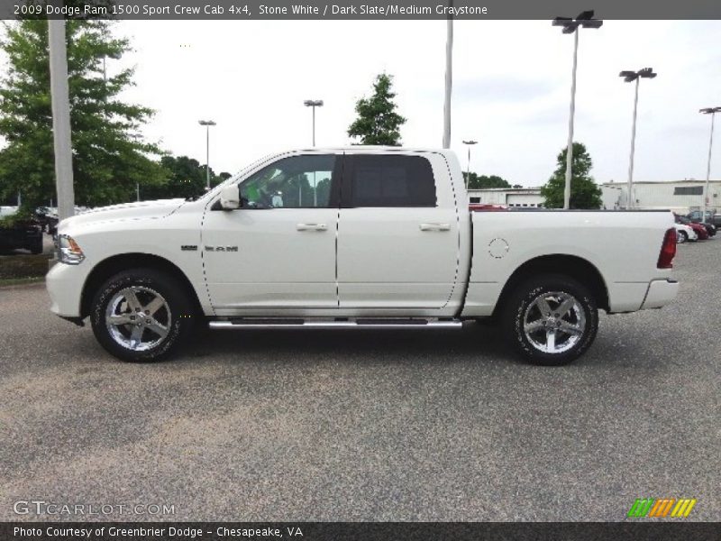 Stone White / Dark Slate/Medium Graystone 2009 Dodge Ram 1500 Sport Crew Cab 4x4