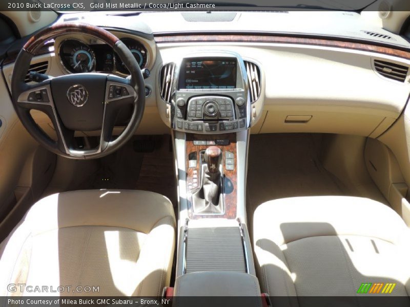 Gold Mist Metallic / Cocoa/Light Cashmere 2010 Buick LaCrosse CXS